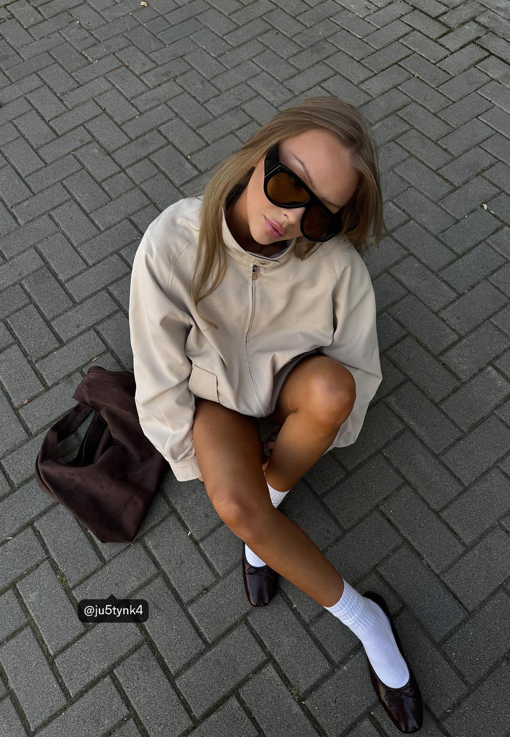 Балетки из искусственной кожи