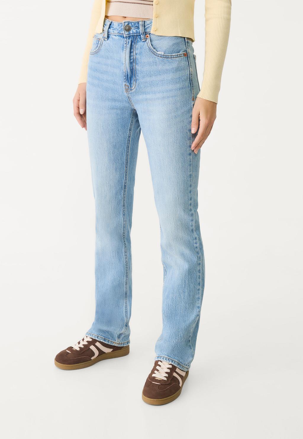 D98 straight-leg vintage effect jeans