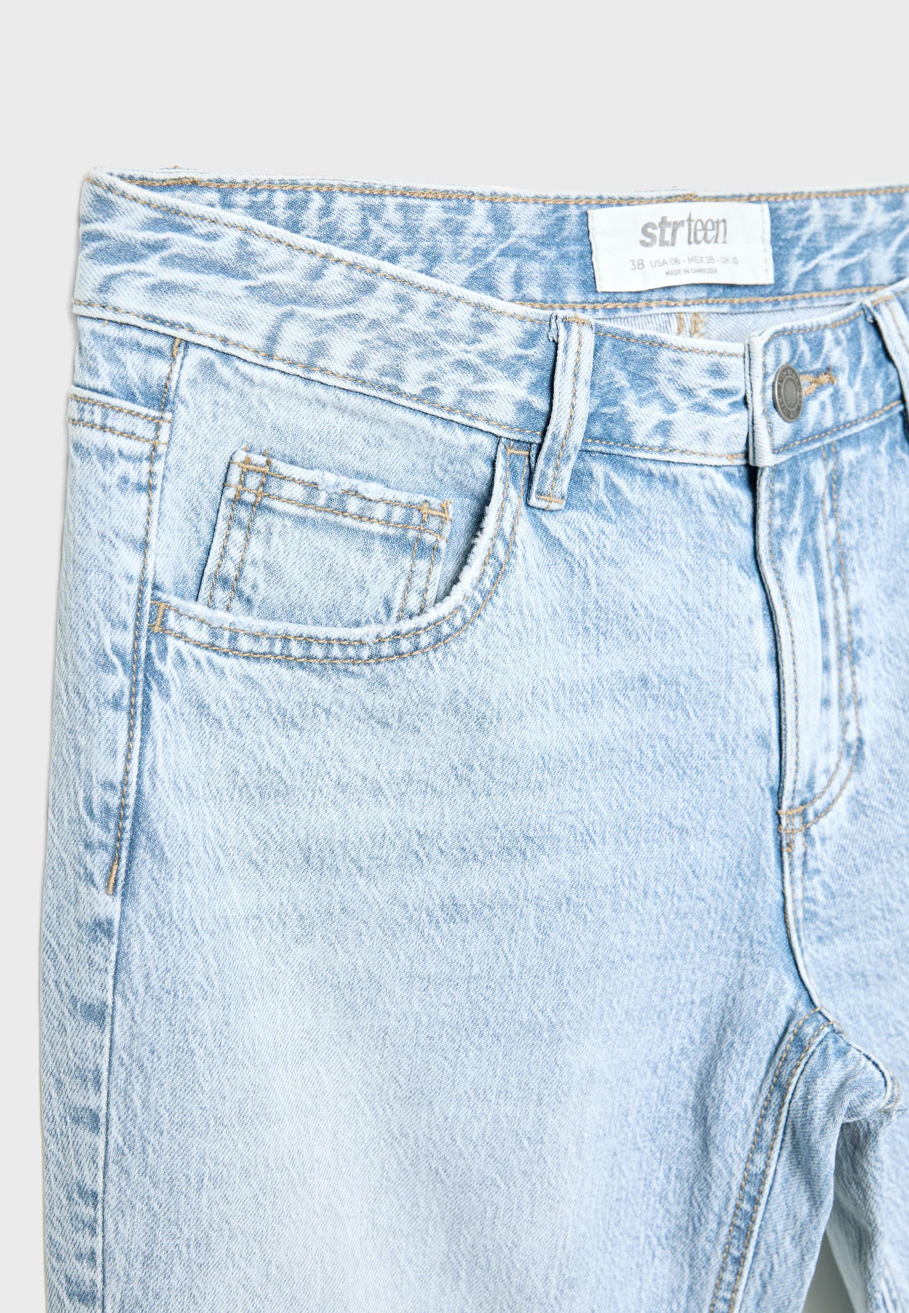 Düşük bel bootcut kesim kot pantolon - Görsel 9