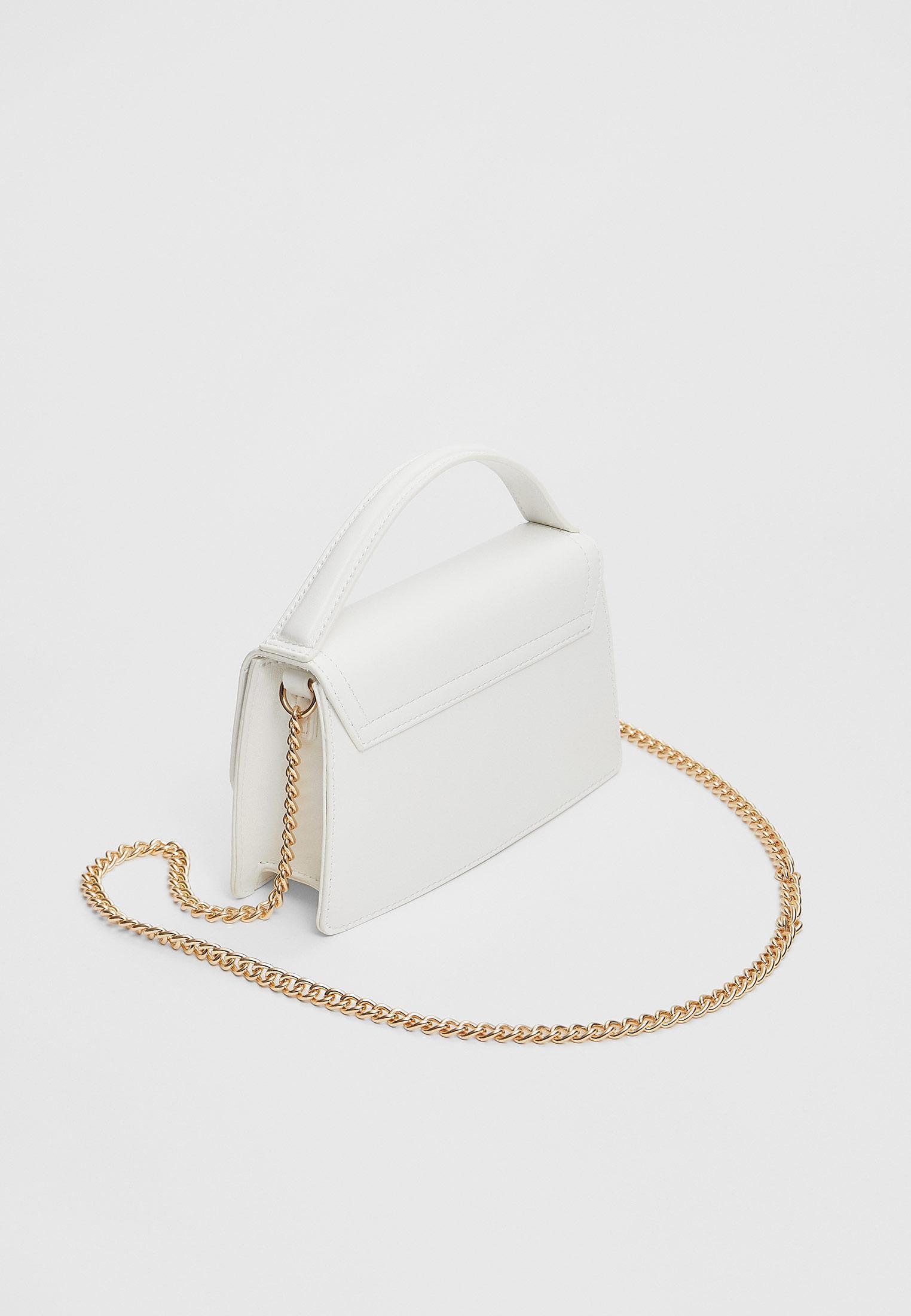 Double-handle crossbody bag — White