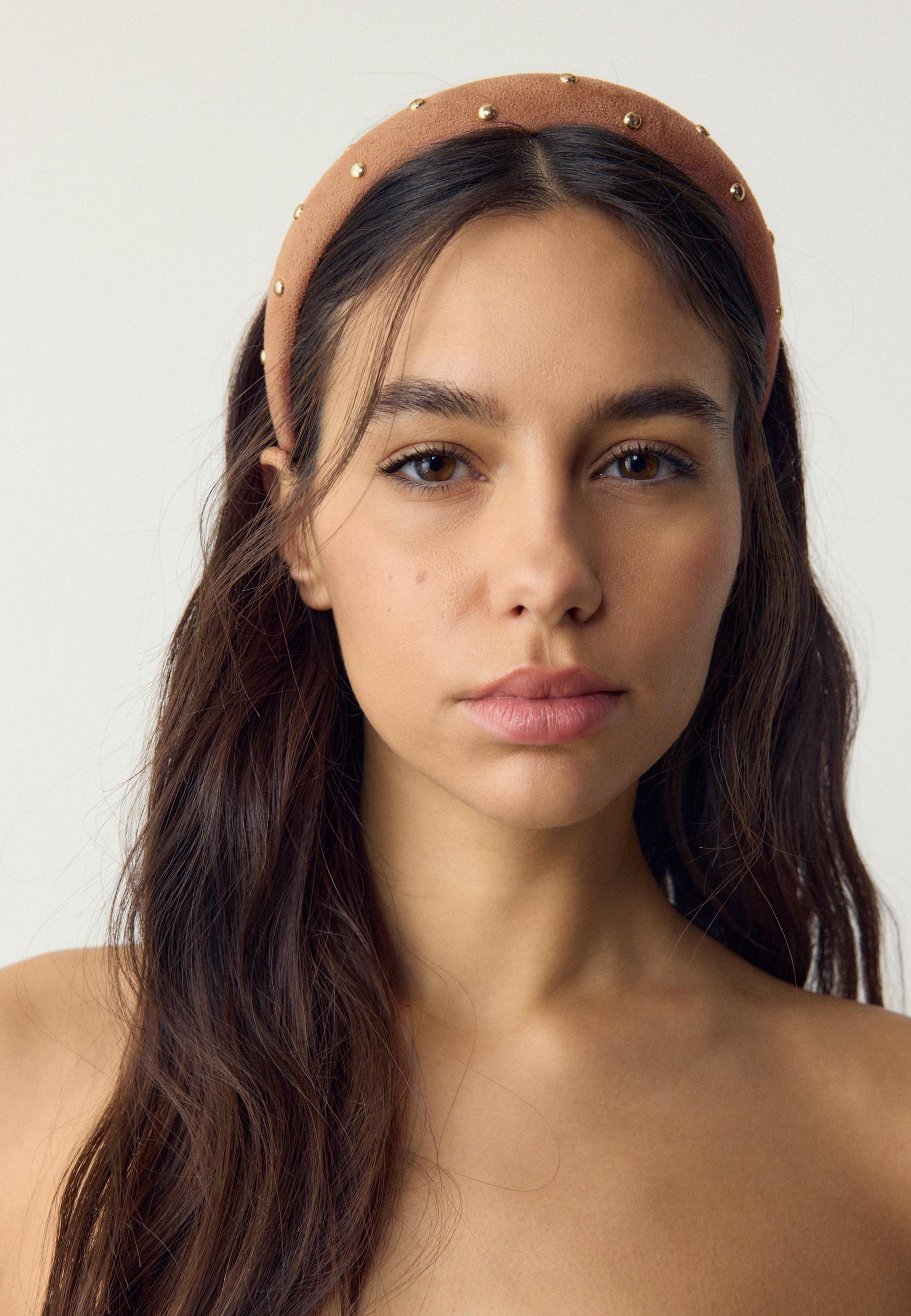 Voluminous headband — Brown