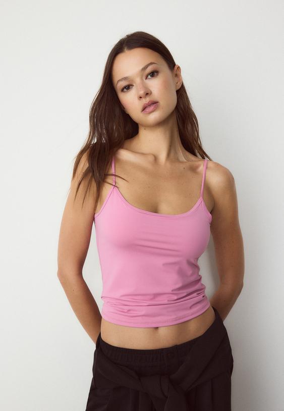 canotta basic con spalline