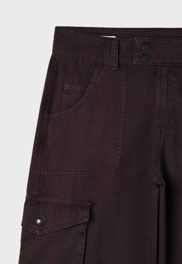 Straight cargo trousers — Brown 9
