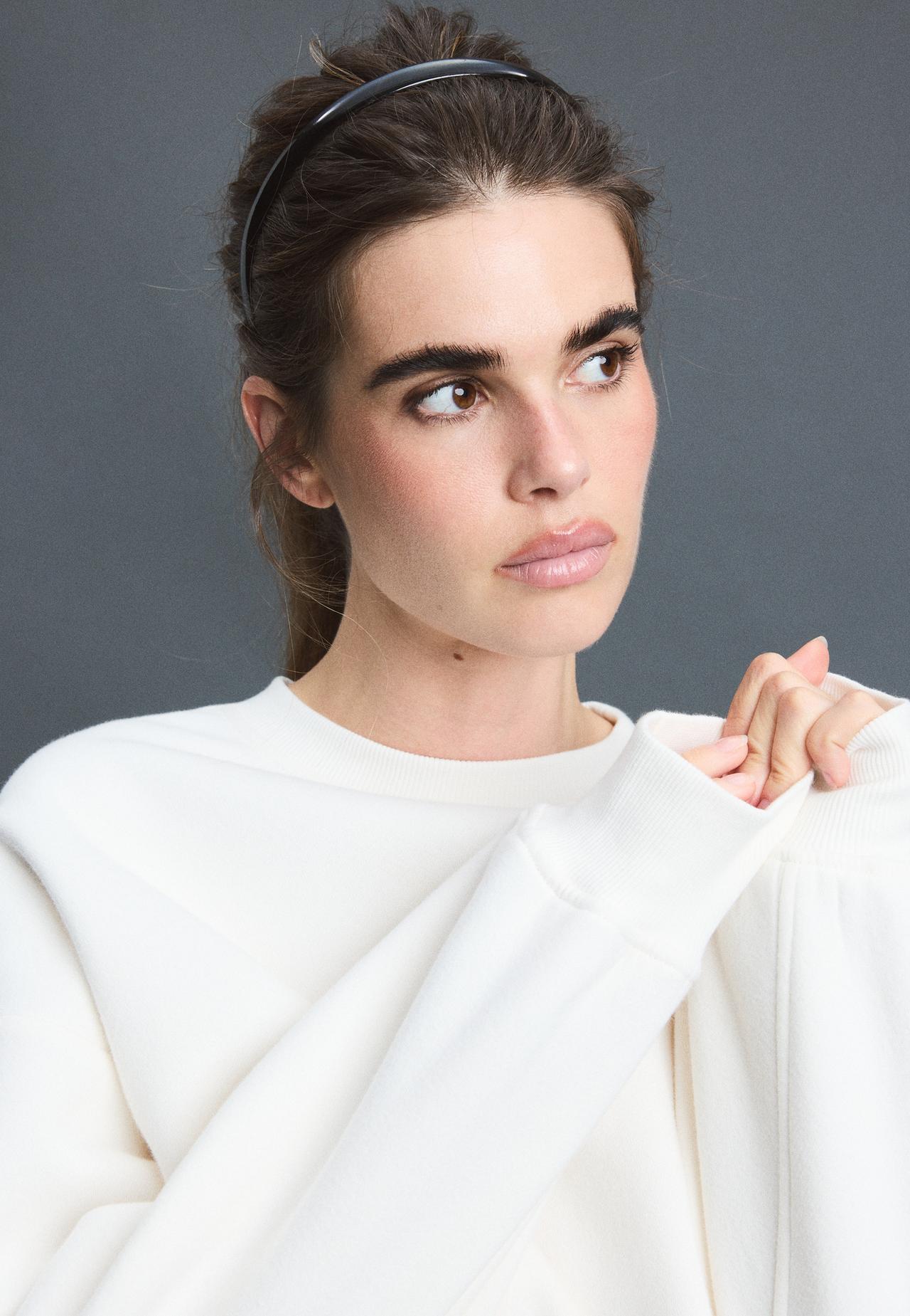 Basic sweatshirt — Ecru