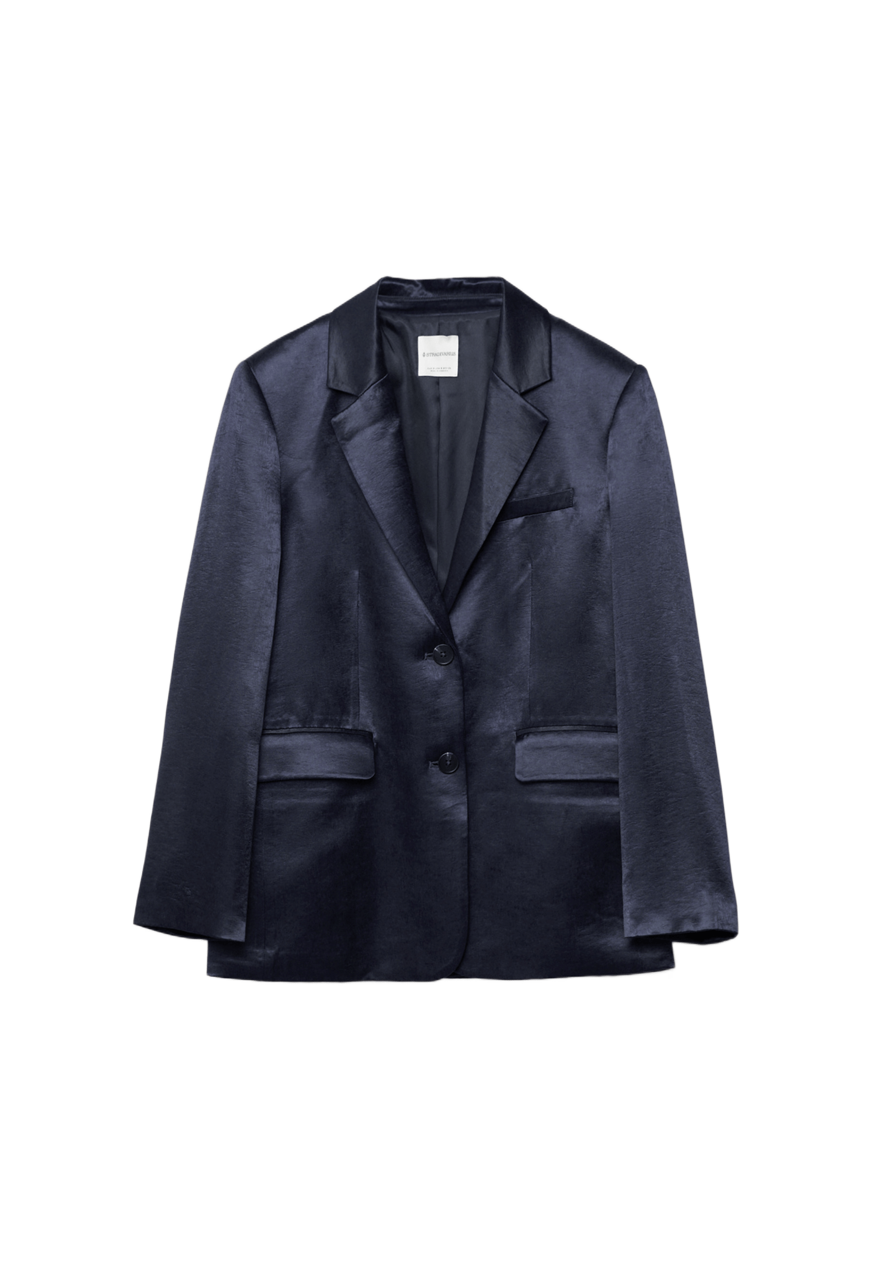 Satin blazer — Dark blue
