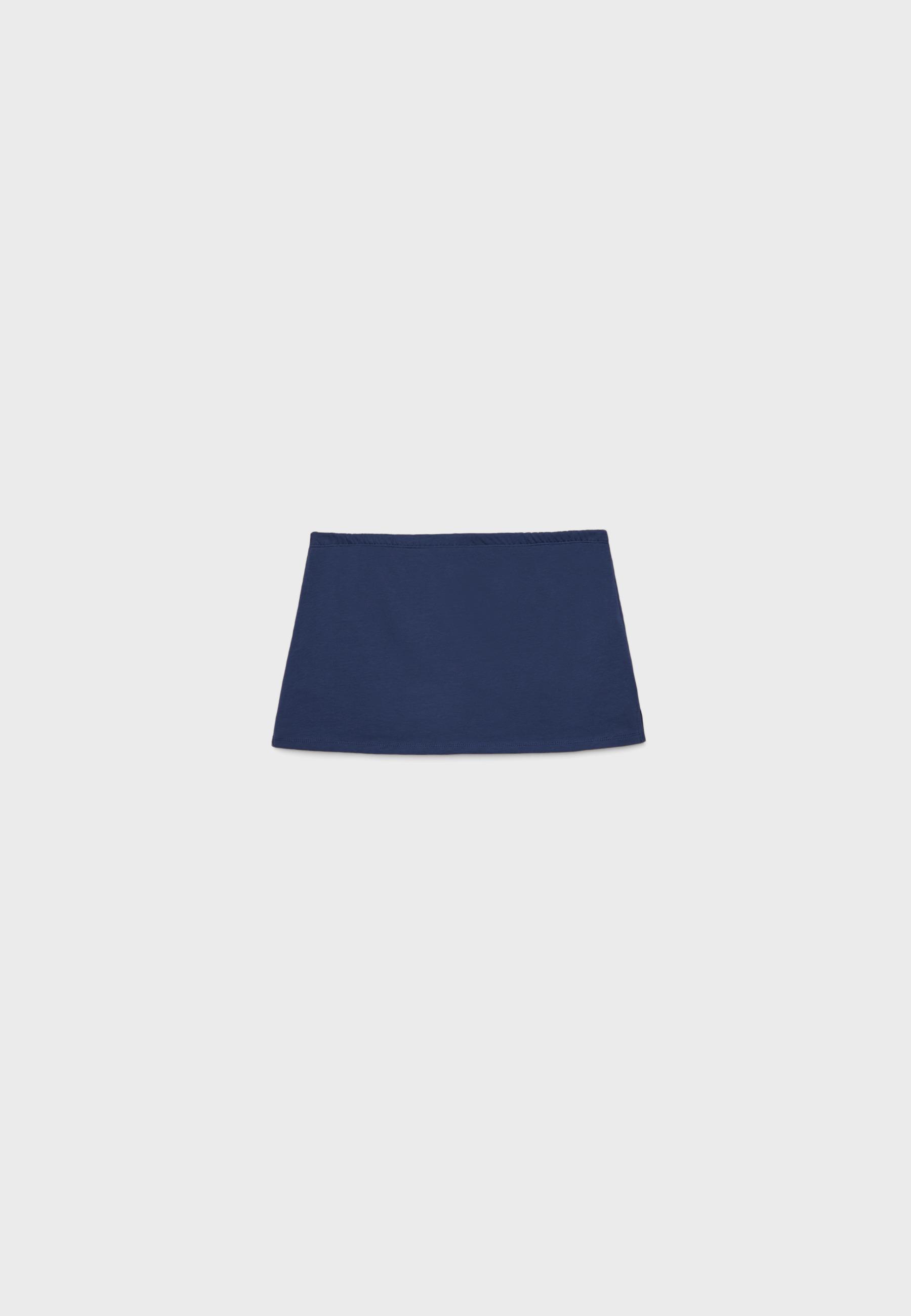 Basic knit skort — Dark blue