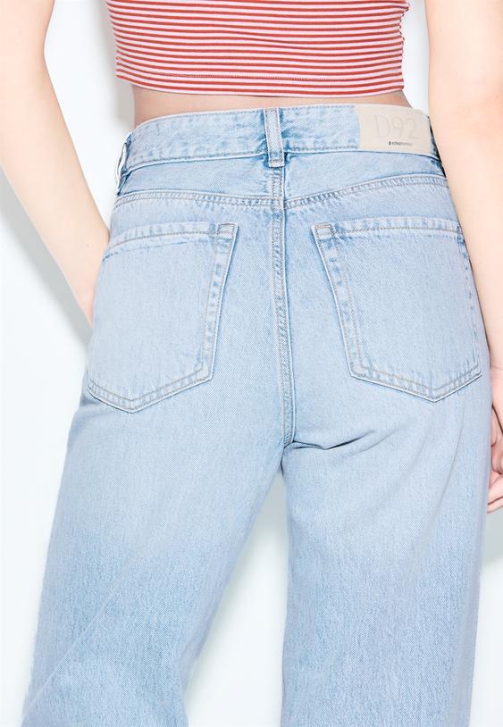 Stradivarius D92 Straight Fit, Bő Szárú Farmernadrág 0-730 38