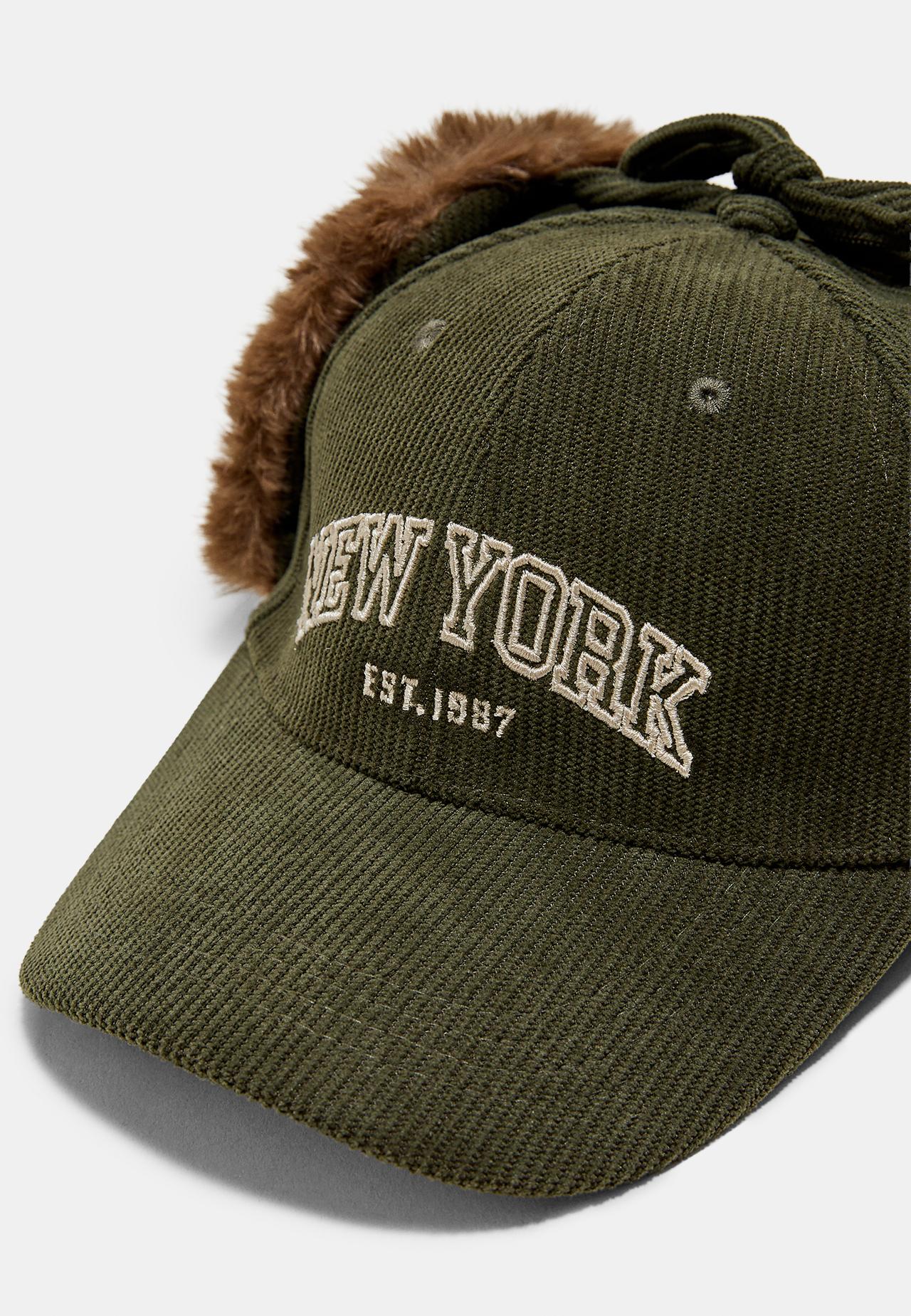 Faux fur cap — Khaki