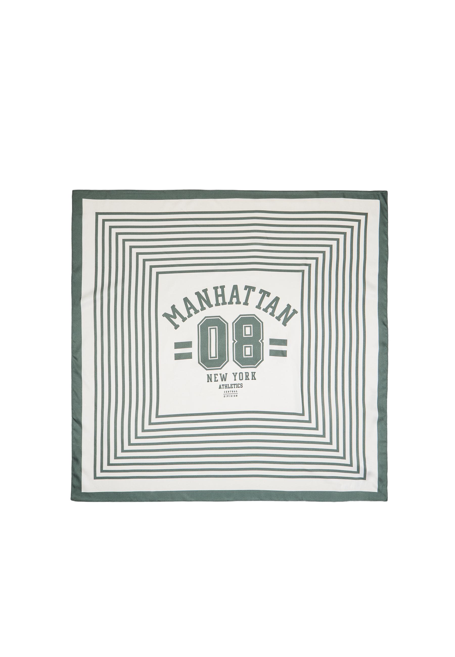 Manhattan striped scarf — Khaki