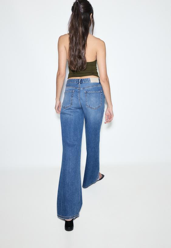 jeans d91 de perna larga e cintura baixa l01441620