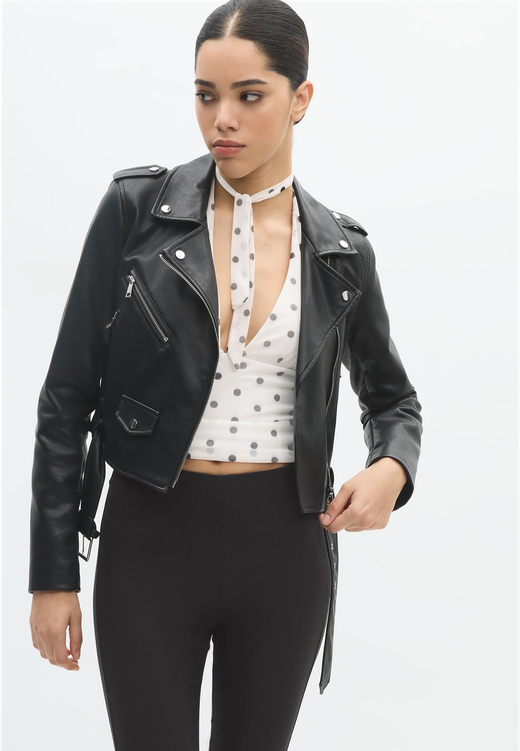 RATS STAND COLLAR LEATHER JACKET カウレザー WULFUL Men's Stand Collar Leather Jacket Motorcycle Faux Leather