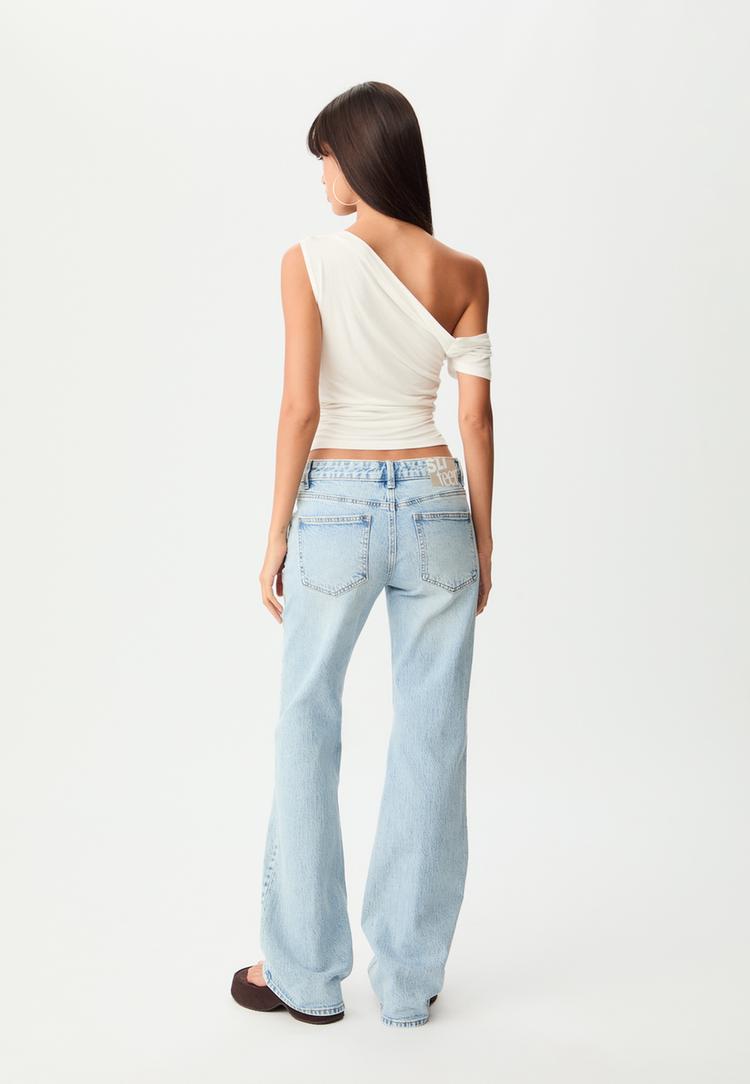 jean flare taille basse