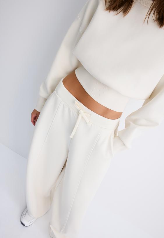 pantaloni barrel jogger wide leg