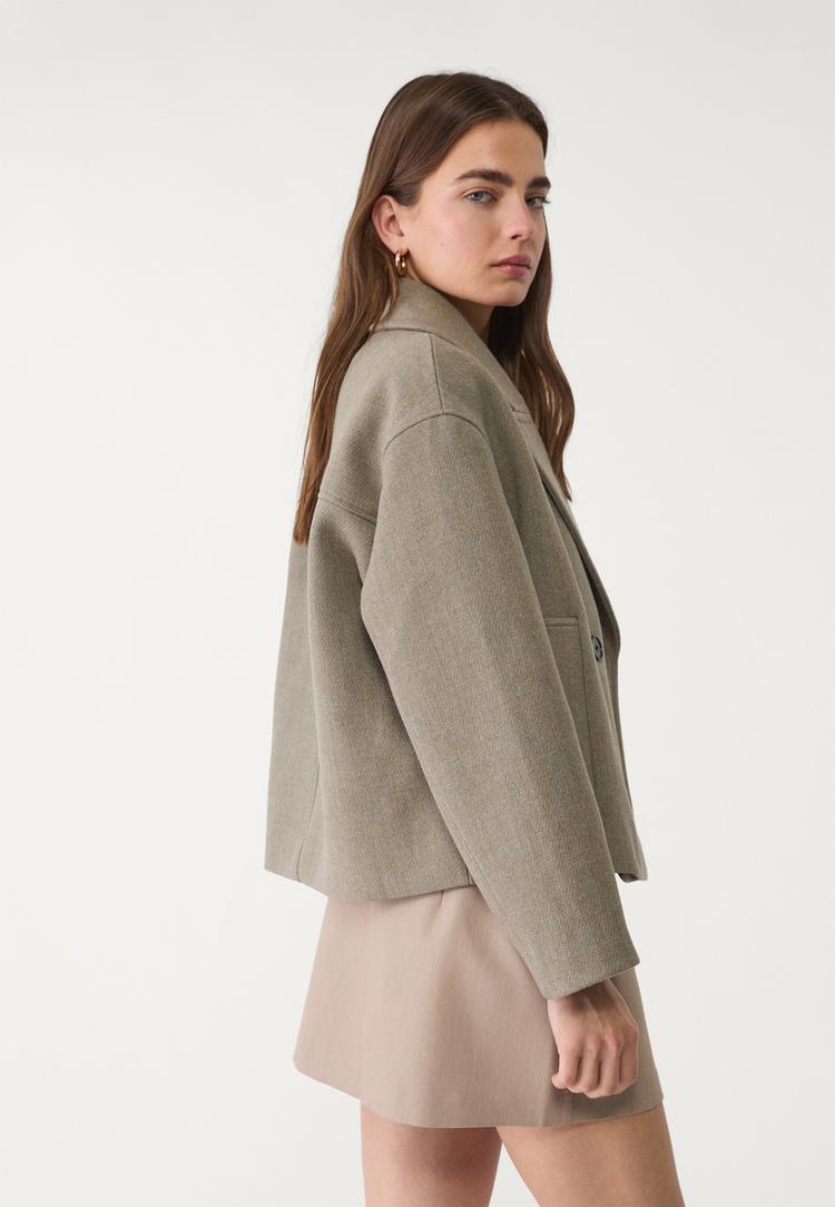 manteau croise court
