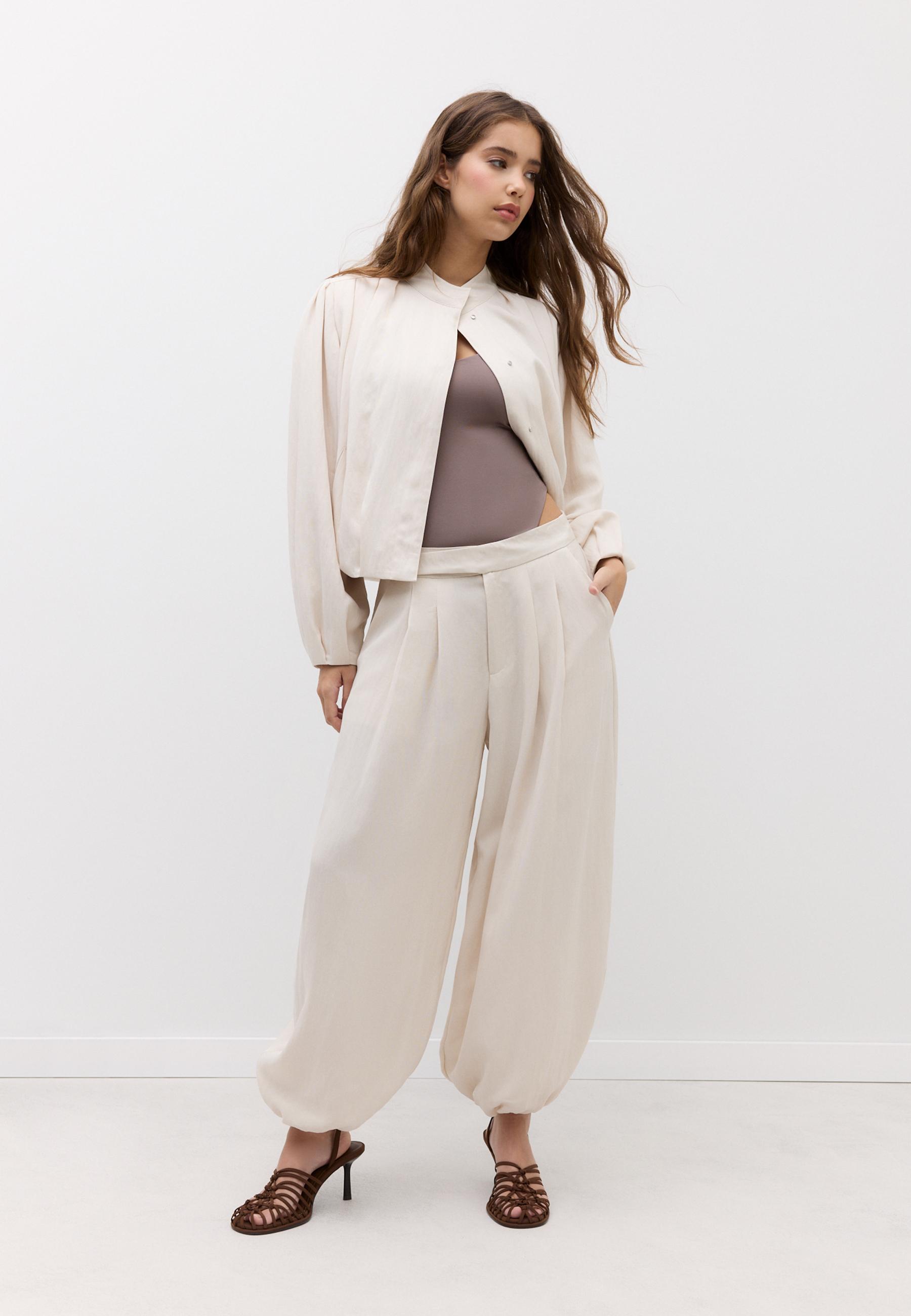 Tokalı balon pantolon - Görsel 2