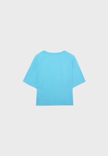 Japanese short sleeve T-shirt — Turquoise 7