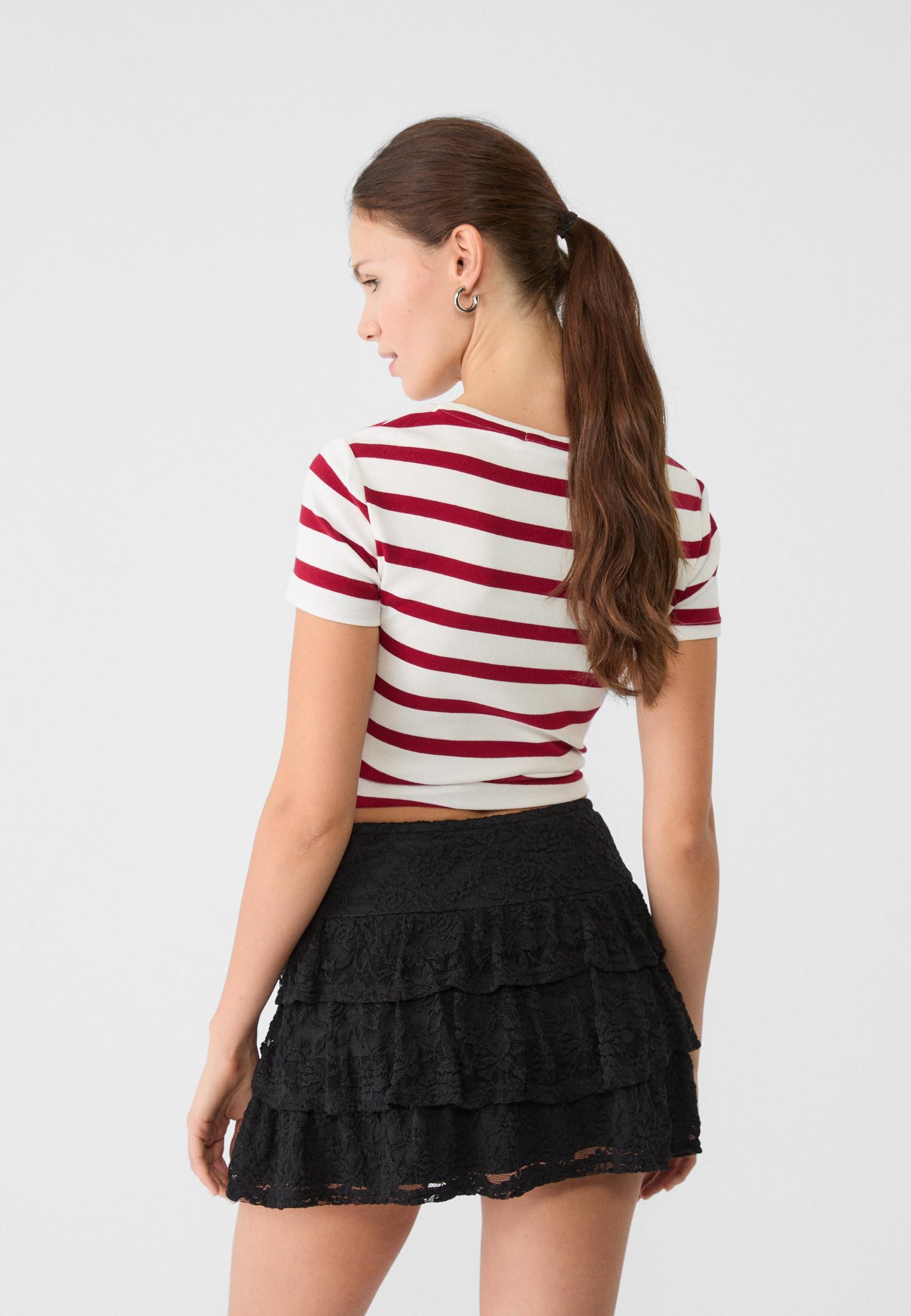 Lace skort — Black