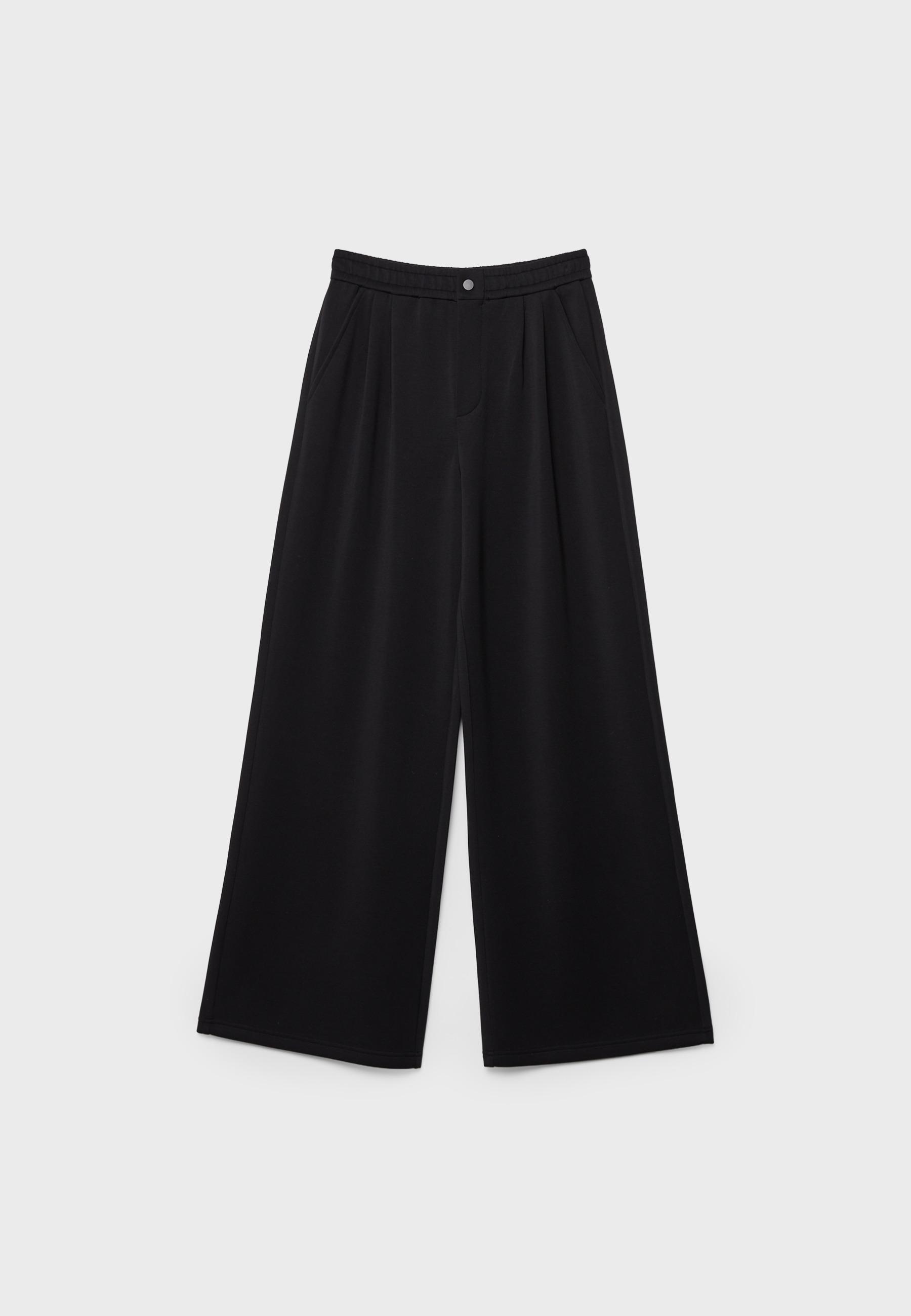 Stradivarius Yumuşak dokunuşlu pensli pantolon görsel 8