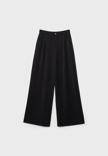 Soft-touch darted trousers — Black 8