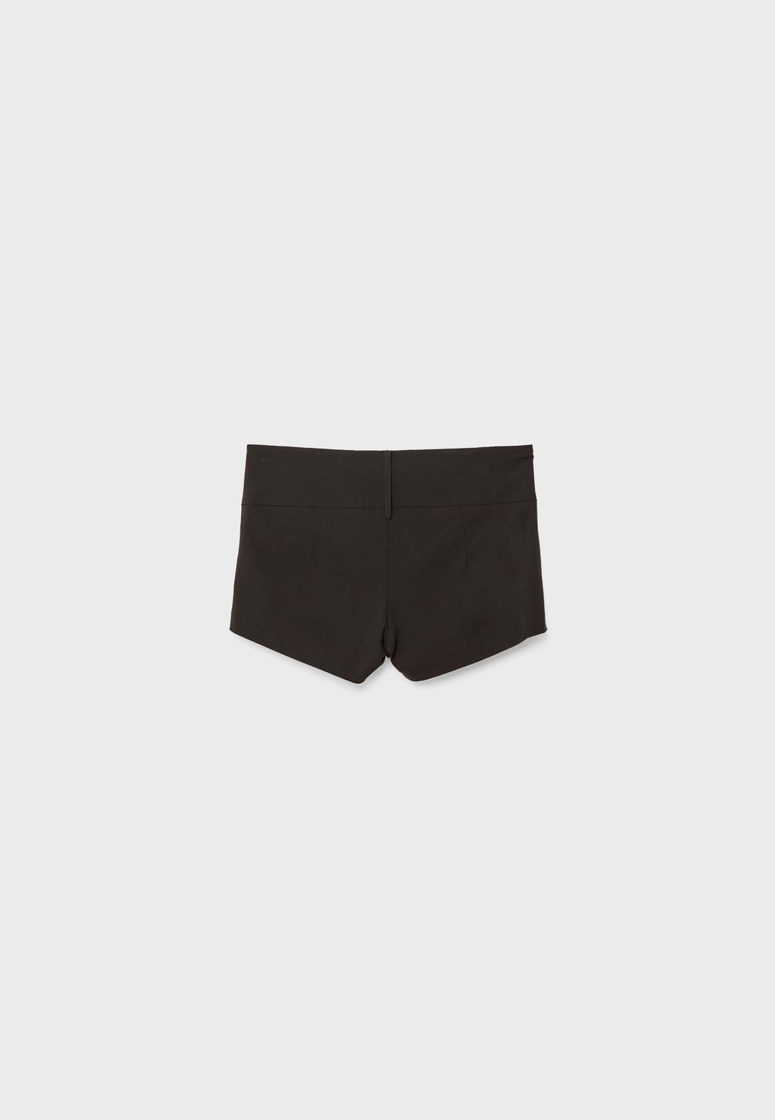 Stradivarius Smart Mini Shorts Black S