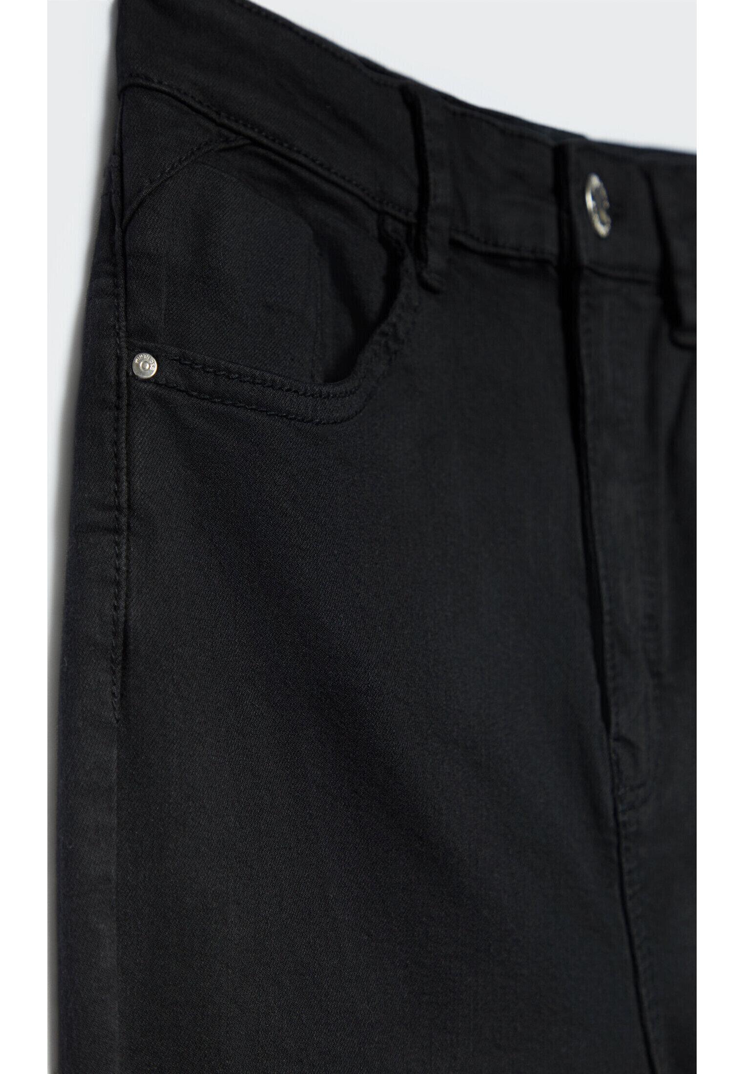 High-waist skinny jeans — Black