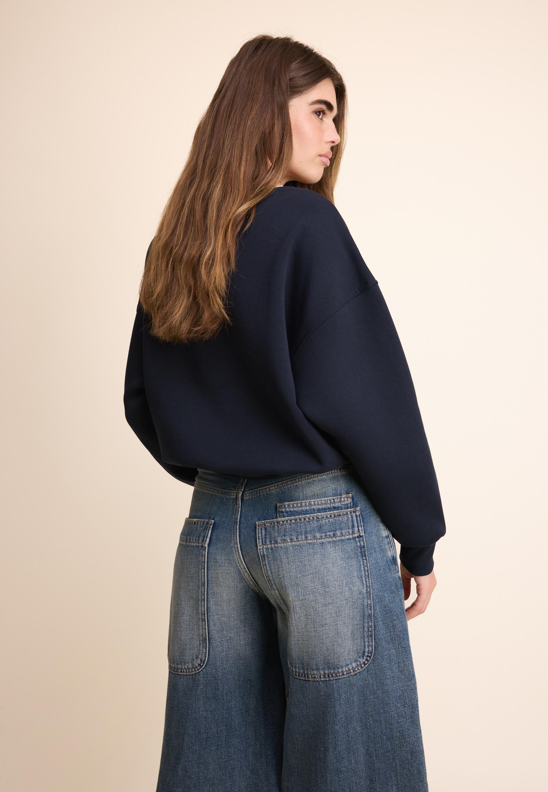 Stradivarius Kontrast yaka sweatshirt