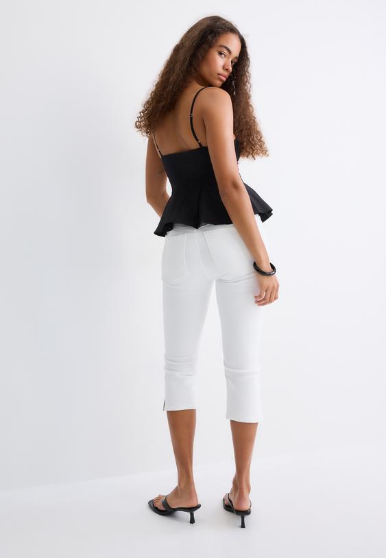 top fitted con pliegues
