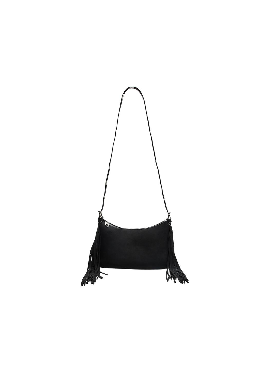 Borsa a tracolla con frange