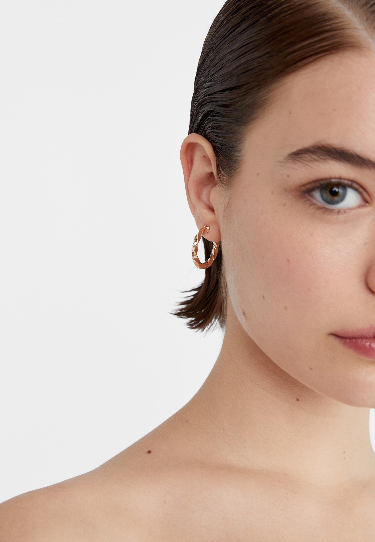 Set of 6 pairs of basic earrings — Gold