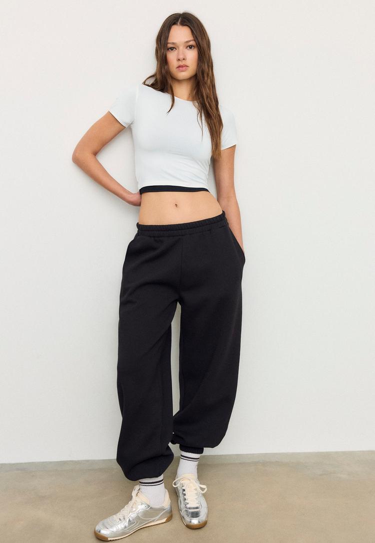 Stradivarius Basic Poliamid Póló 101