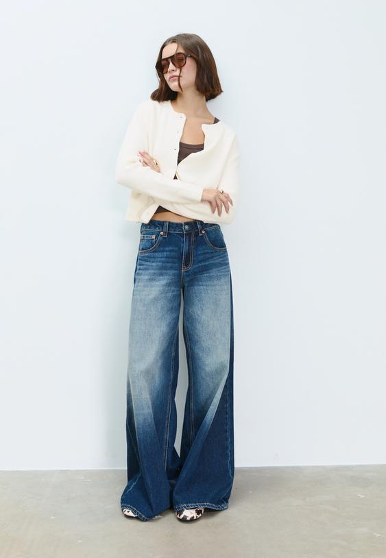 chaqueta punto rib botones