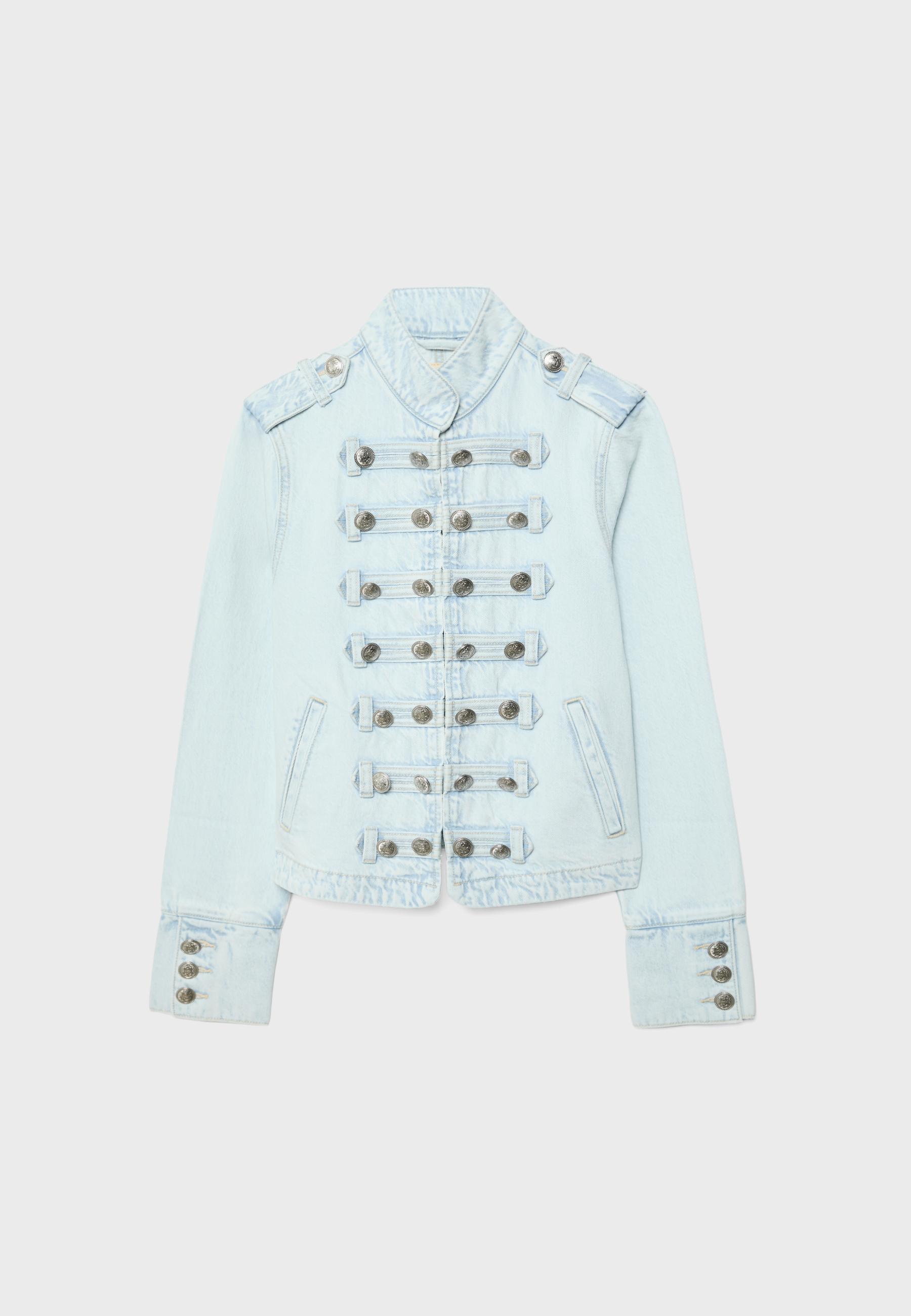 Military blazer — MEDIUM LIGHT BLUE DENIM