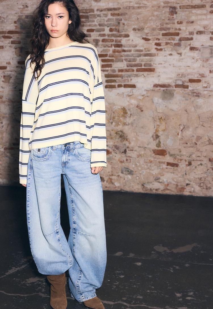 jersey punto fino rayas