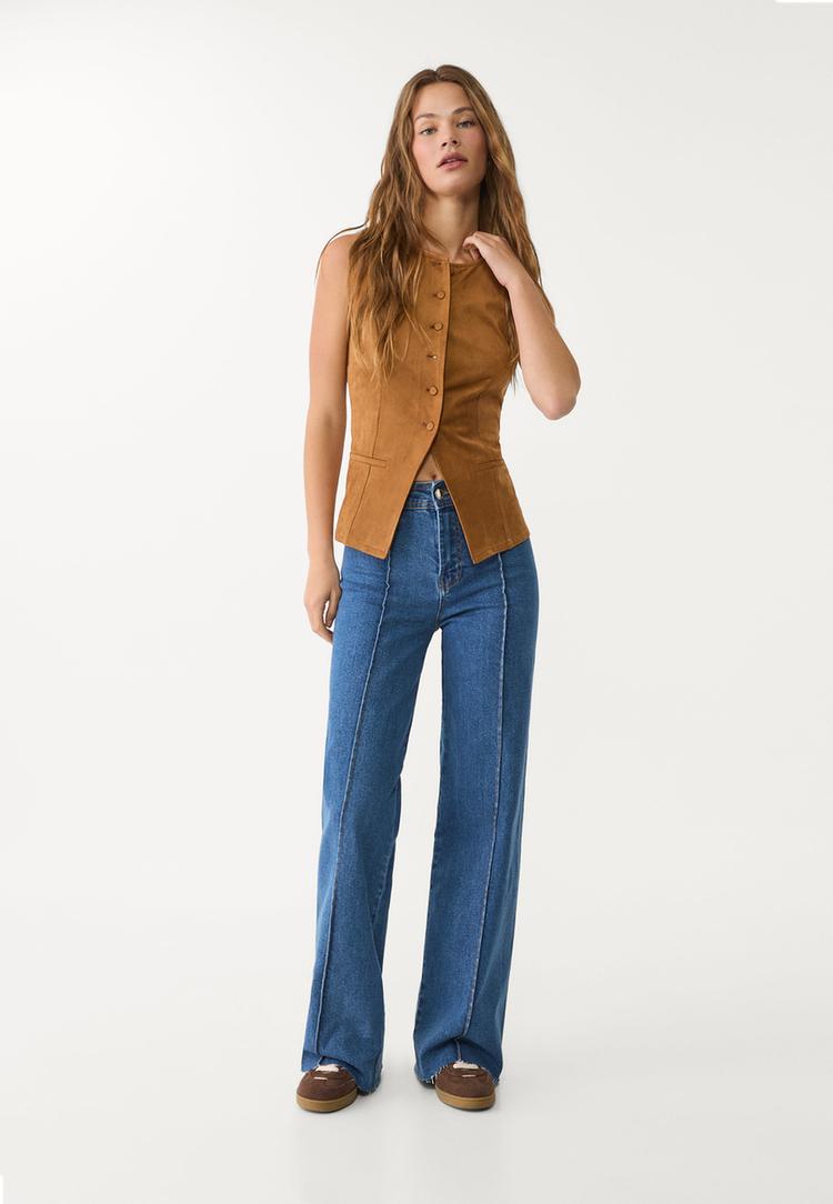 jeans minimal costuras