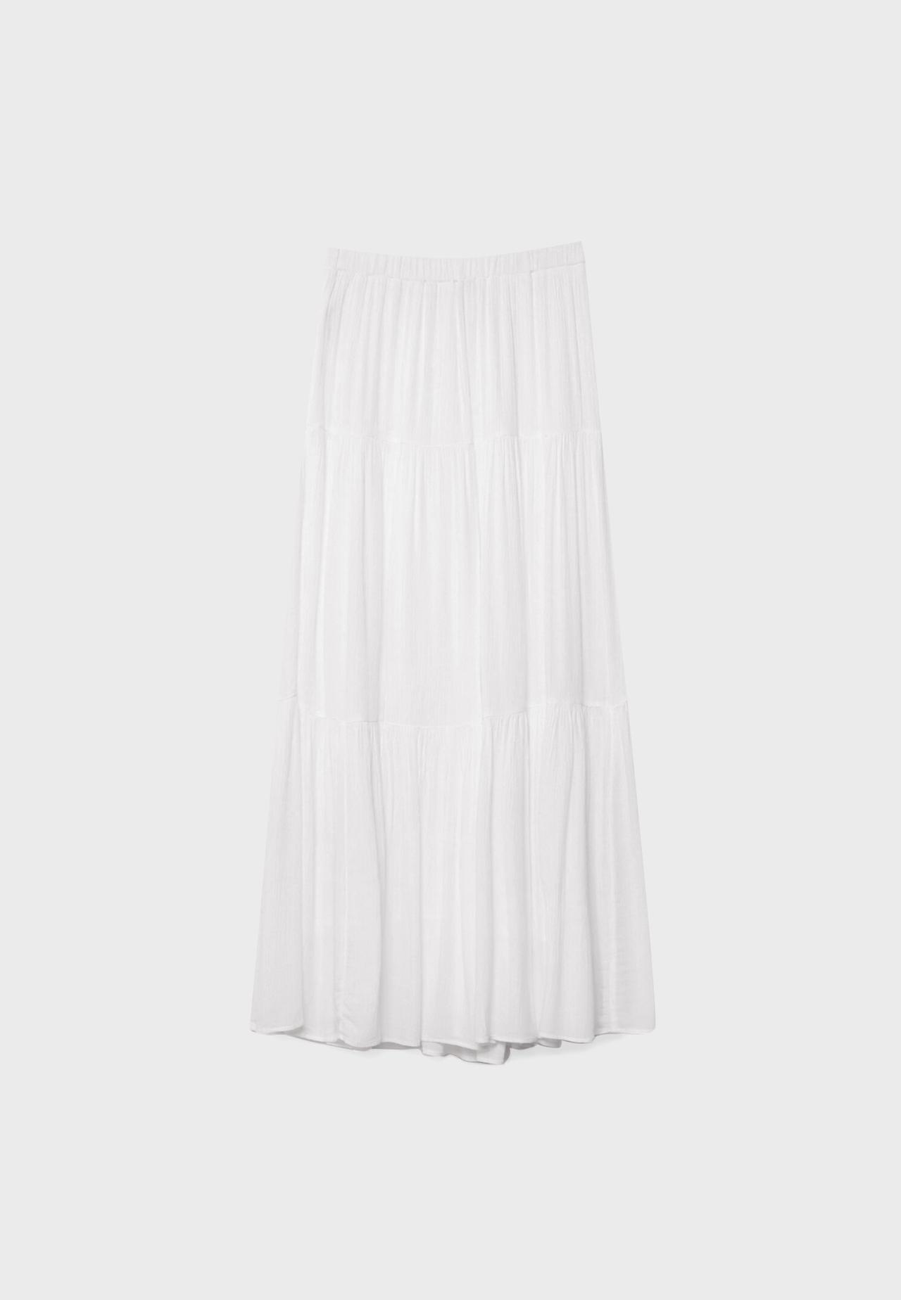 Boho midi skirt — White