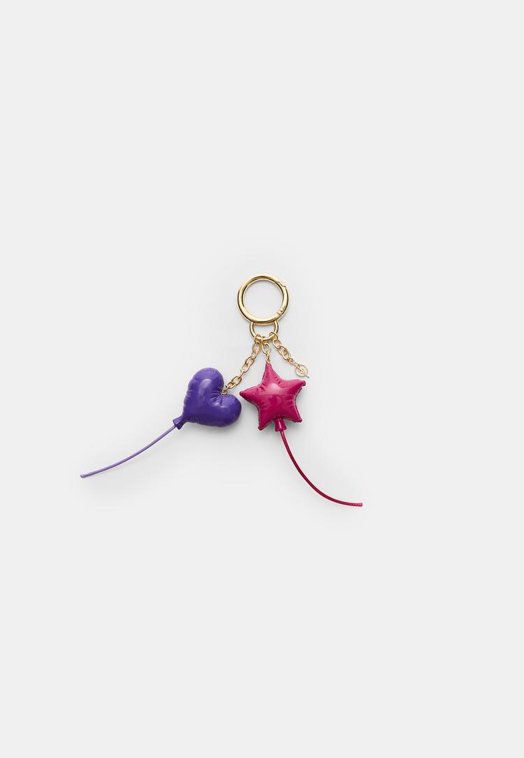 llavero charm globos efecto puffy