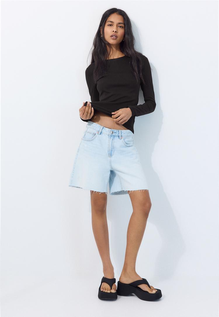 Stradivarius Långärmad Baströja 0-001 M