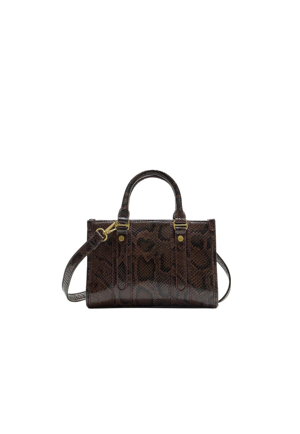 Bolso tote animal print efecto piel