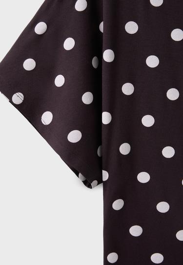 Short sleeve boat neck T-shirt — Brown 8