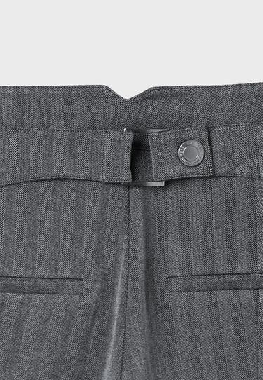 Low-rise smart trousers with back detail — Grey 9