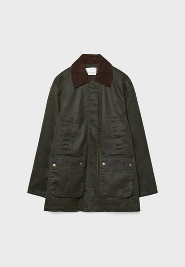 Waxed-effect parka — Khaki 7