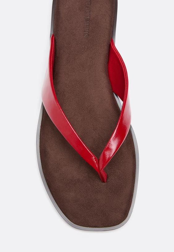 sandalias planas thong