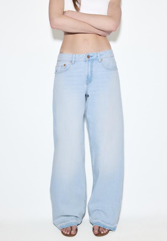 d91 jeans a vita bassa e gamba larga