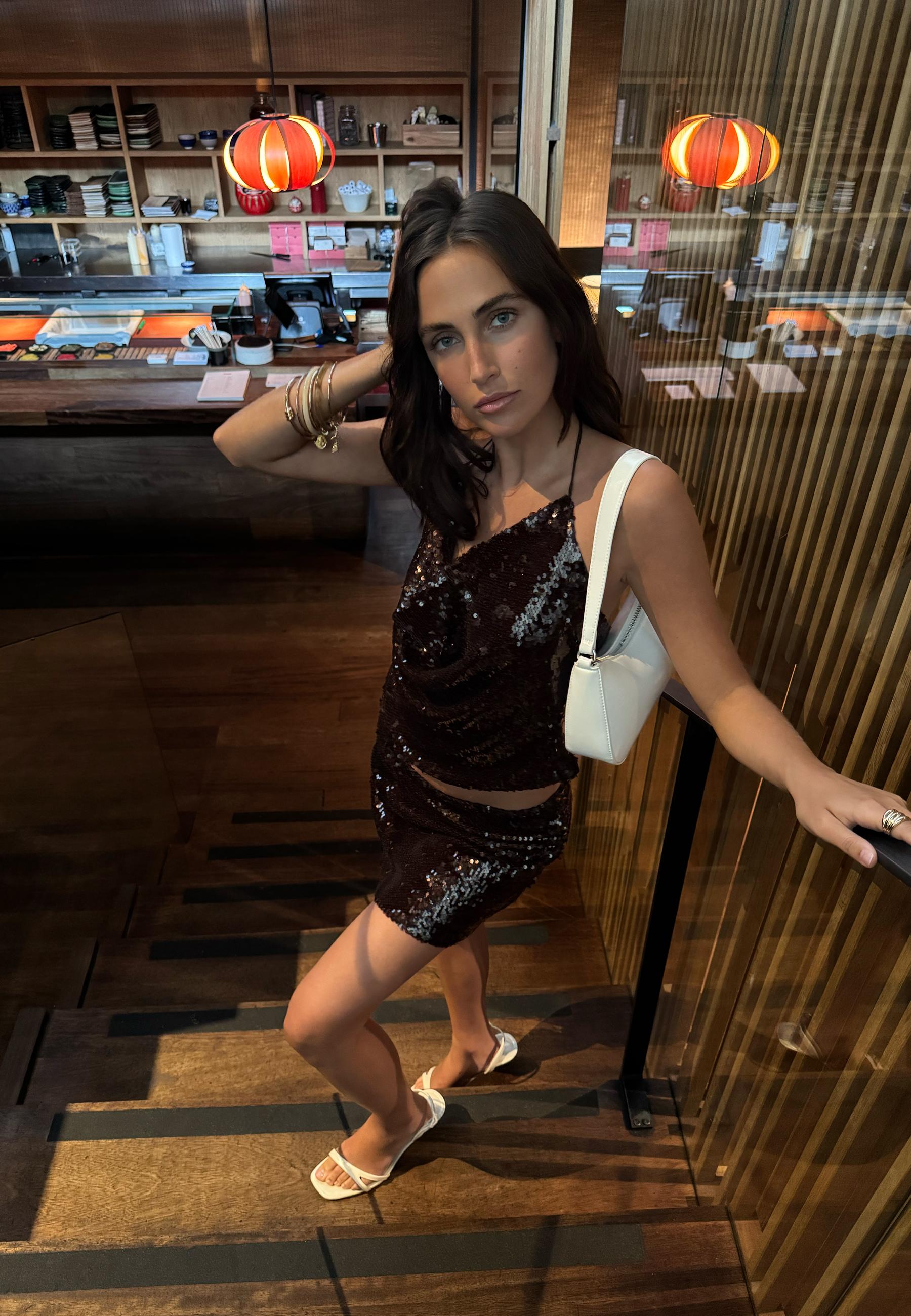 Pullu halter top - Görsel 2