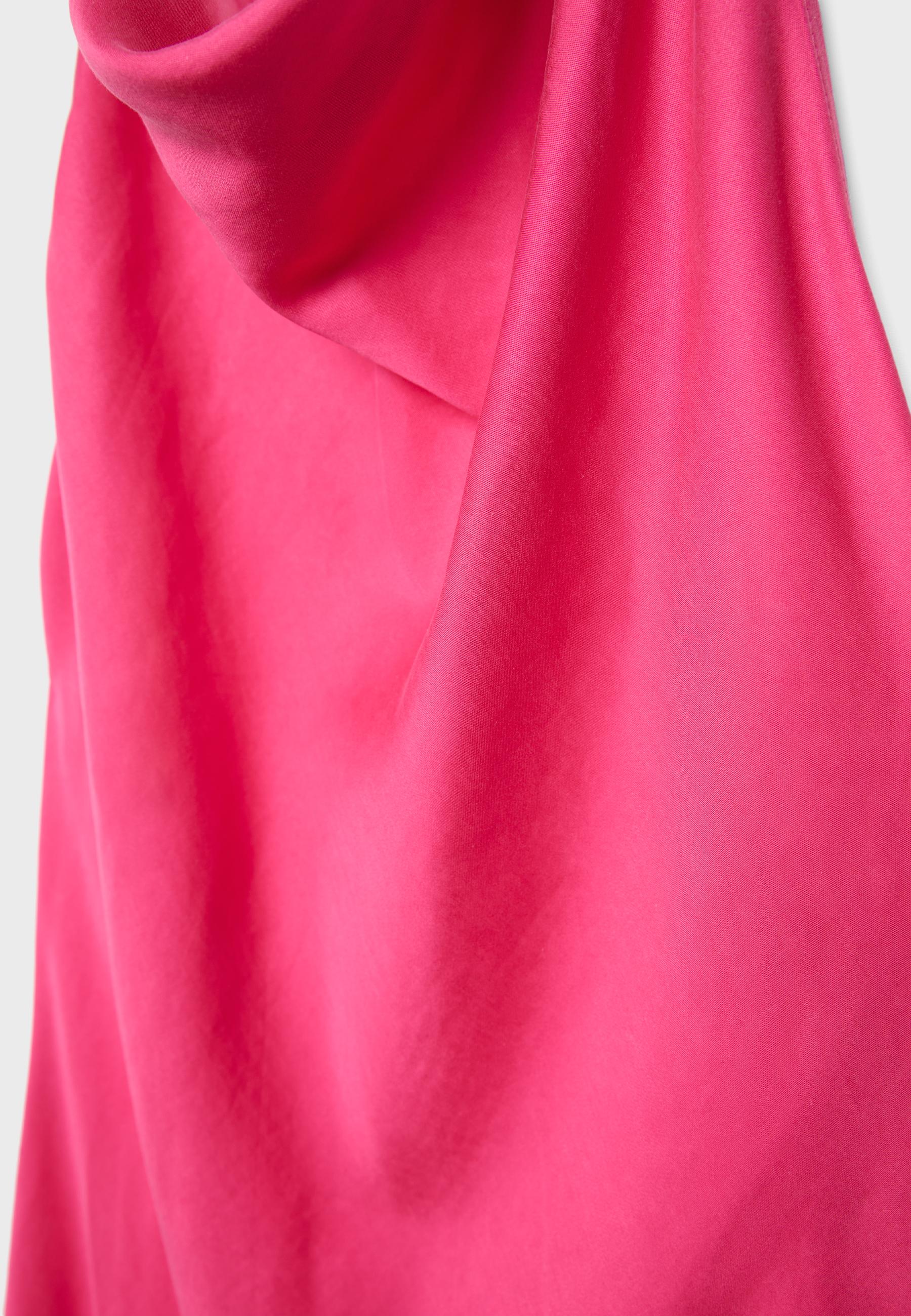 Backless halter midi dress — Fuchsia