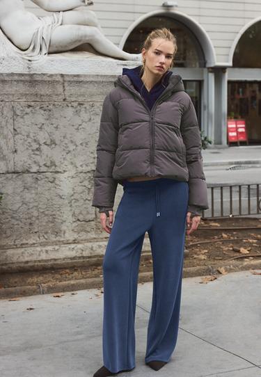 Basic hooded padded jacket — Dark grey 2