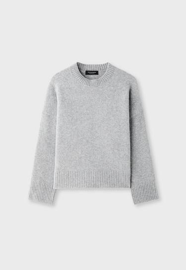 Soft-touch basic knit jumper — Dark grey 6
