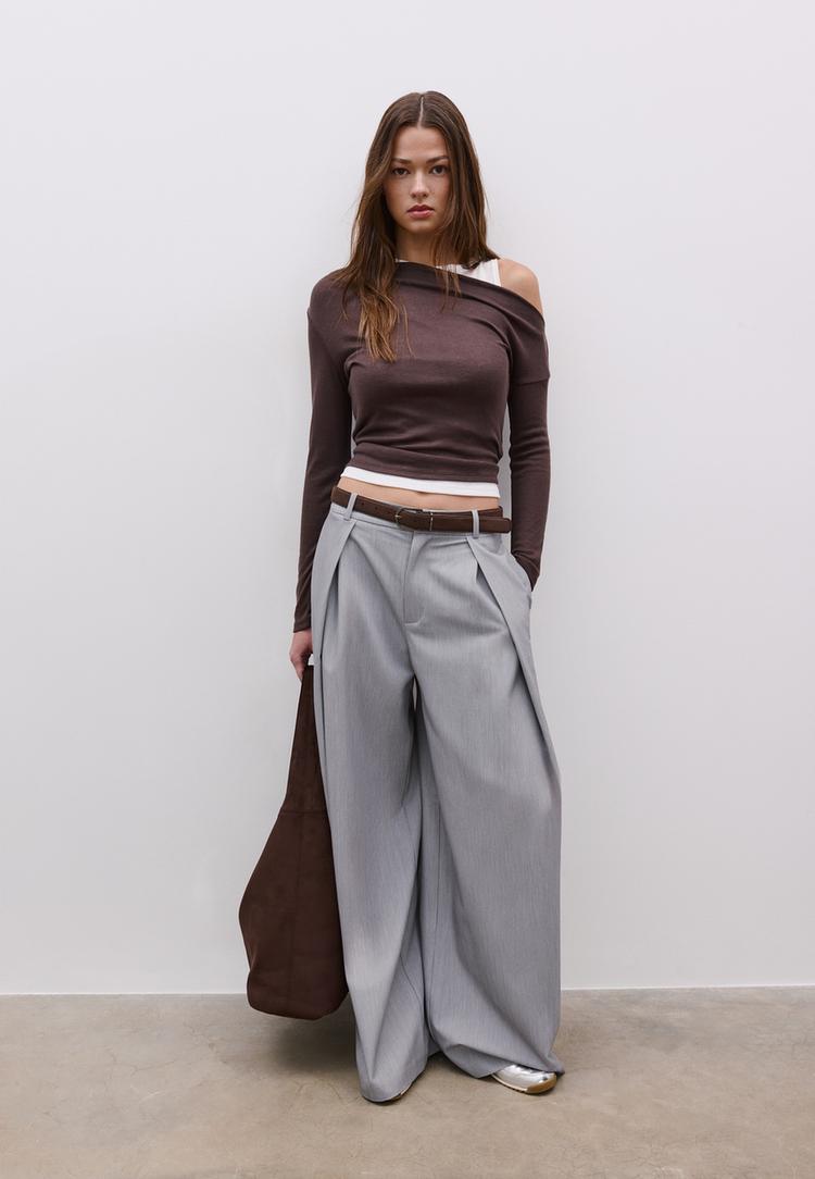 Asimetrična Majica Sa Duplim Slojem