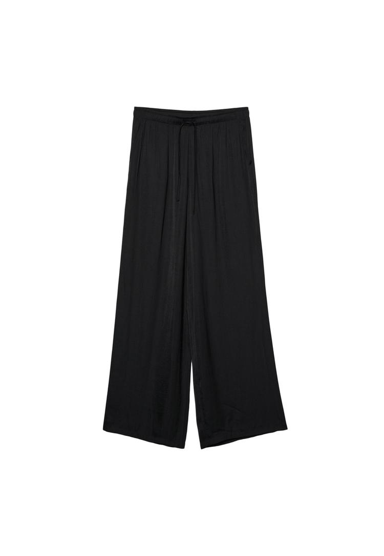 Dökümlü saten pantolon_3