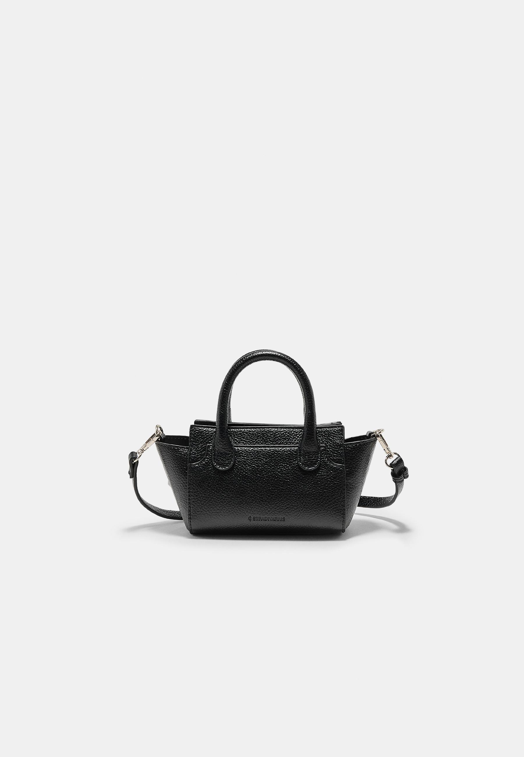 Stradivarius Μίνι Τσάντα Χιαστί Μαύρο Os